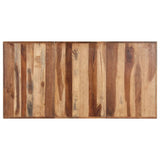 NNEVL Dining Table 160x80x75 cm Solid Wood with Sheesham Finish