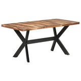 NNEVL Dining Table 160x80x75 cm Solid Wood with Sheesham Finish