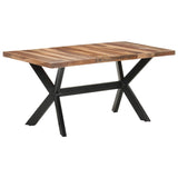 NNEVL Dining Table 160x80x75 cm Solid Wood with Sheesham Finish