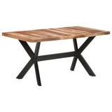 NNEVL Dining Table 160x80x75 cm Solid Wood with Sheesham Finish