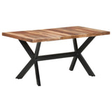 NNEVL Dining Table 160x80x75 cm Solid Wood with Sheesham Finish