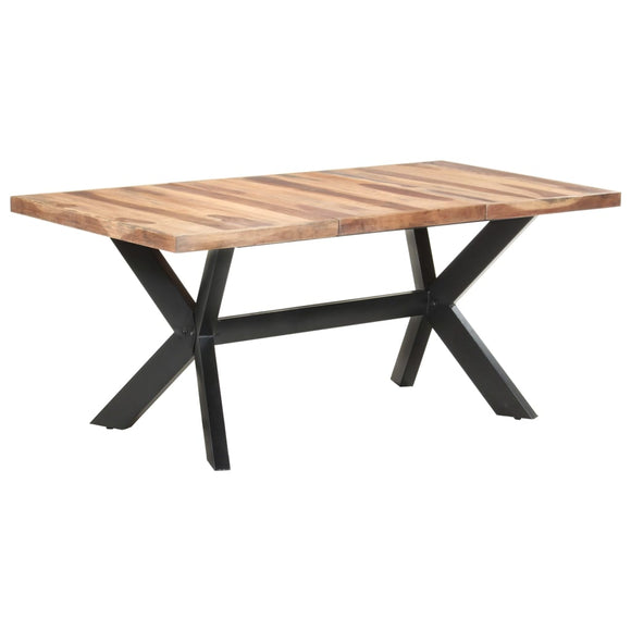 NNEVL Dining Table 180x90x75 cm Solid Wood with Sheesham Finish
