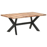 NNEVL Dining Table 180x90x75 cm Solid Wood with Sheesham Finish