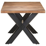 NNEVL Dining Table 180x90x75 cm Solid Wood with Sheesham Finish