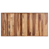 NNEVL Dining Table 180x90x75 cm Solid Wood with Sheesham Finish