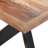 NNEVL Dining Table 180x90x75 cm Solid Wood with Sheesham Finish