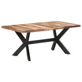 NNEVL Dining Table 180x90x75 cm Solid Wood with Sheesham Finish