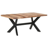 NNEVL Dining Table 180x90x75 cm Solid Wood with Sheesham Finish
