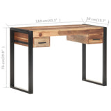 NNEVL Desk 110x50x76 cm Solid Wood with Sheesham Finish