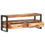 NNEVL TV Cabinet 120x35x45 cm Solid Wood with Sheesham Finish