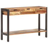 NNEVL Sideboard 110x35x75 cm Solid Wood with Sheesham Finish