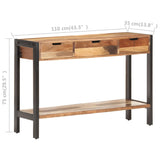 NNEVL Sideboard 110x35x75 cm Solid Wood with Sheesham Finish