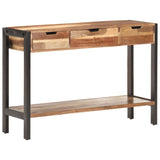 NNEVL Sideboard 110x35x75 cm Solid Wood with Sheesham Finish