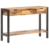 NNEVL Sideboard 110x35x75 cm Solid Wood with Sheesham Finish