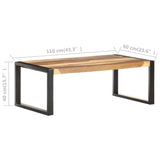 NNEVL Coffee Table 110x60x40 cm Solid Wood with Sheesham Finish