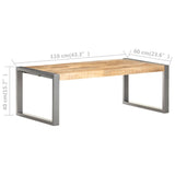 NNEVL Coffee Table 110x60x40 cm Rough Mango Wood