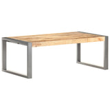 NNEVL Coffee Table 110x60x40 cm Rough Mango Wood