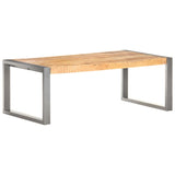 NNEVL Coffee Table 110x60x40 cm Rough Mango Wood