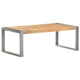 NNEVL Coffee Table 110x60x40 cm Rough Mango Wood