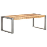 NNEVL Coffee Table 110x60x40 cm Rough Mango Wood
