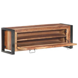 NNEVL Shoe Cabinet 120x35x40 cm Solid Wood with Sheesham Finish