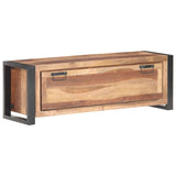 NNEVL Shoe Cabinet 120x35x40 cm Solid Wood with Sheesham Finish