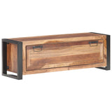 NNEVL Shoe Cabinet 120x35x40 cm Solid Wood with Sheesham Finish