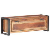 NNEVL Shoe Cabinet 120x35x40 cm Solid Wood with Sheesham Finish
