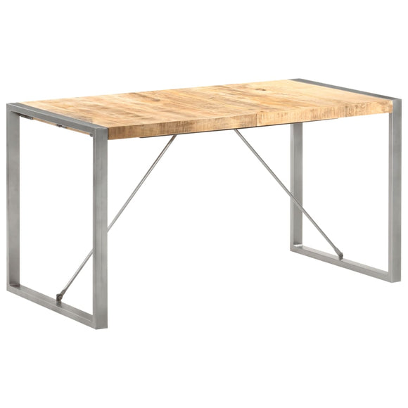 NNEVL Dining Table 140x70x75 cm Solid Wood Mango