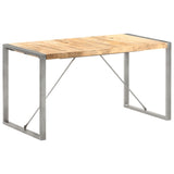 NNEVL Dining Table 140x70x75 cm Solid Wood Mango