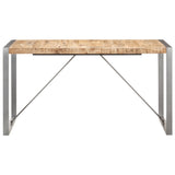 NNEVL Dining Table 140x70x75 cm Solid Wood Mango