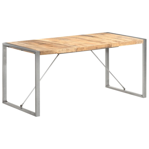 NNEVL Dining Table 160x80x75 cm Solid Wood Mango