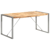 NNEVL Dining Table 160x80x75 cm Solid Wood Mango