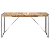 NNEVL Dining Table 160x80x75 cm Solid Wood Mango