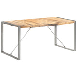NNEVL Dining Table 160x80x75 cm Solid Wood Mango