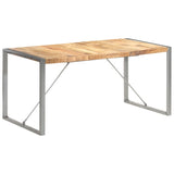 NNEVL Dining Table 160x80x75 cm Solid Wood Mango