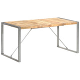NNEVL Dining Table 160x80x75 cm Solid Wood Mango