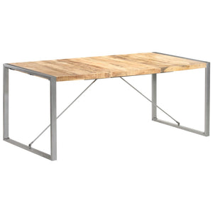 NNEVL Dining Table 180x90x75 cm Solid Wood Mango