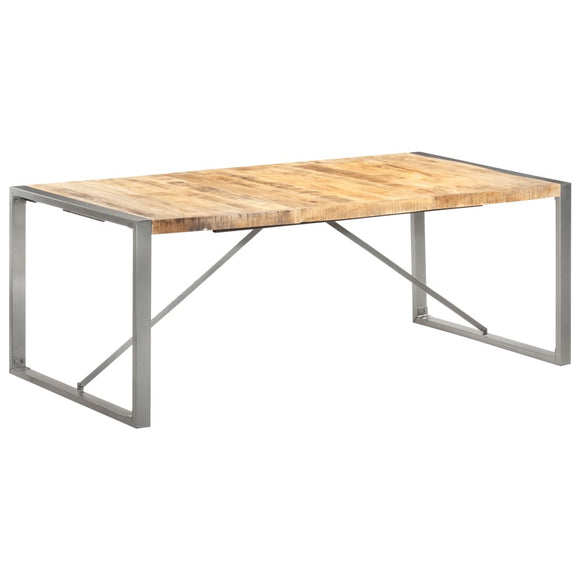 NNEVL Dining Table 200x100x75 cm Solid Wood Mango