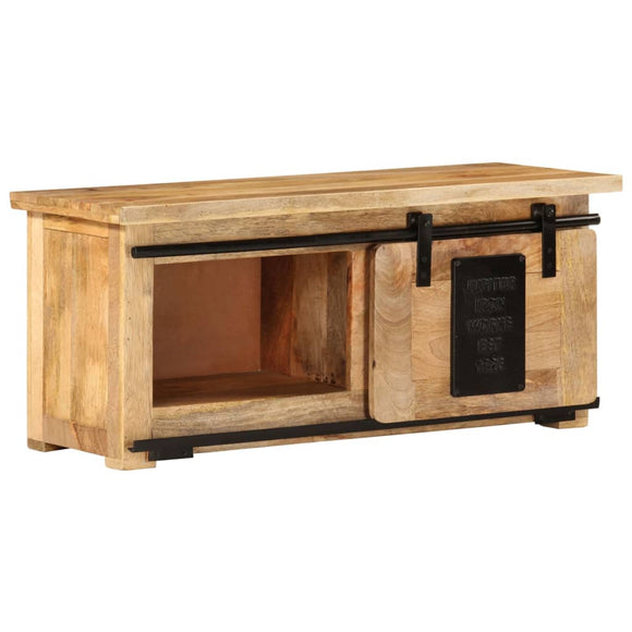 NNEVL TV Cabinet 90x35x40 cm Solid Wood Mango