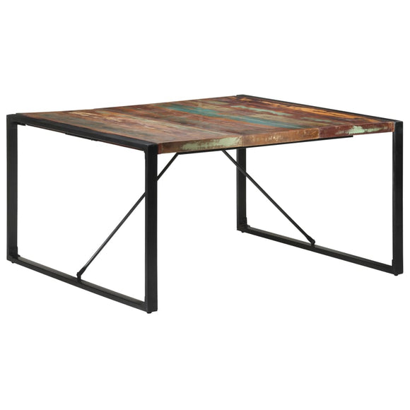 NNEVL Dining Table 140x140x75 cm Solid Wood Reclaimed