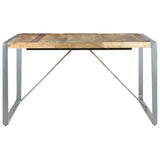 NNEVL Dining Table 140x140x75 cm Solid Wood Mango