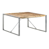 NNEVL Dining Table 140x140x75 cm Solid Wood Mango