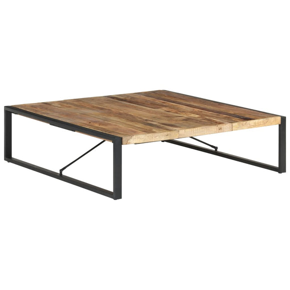 NNEVL Coffee Table 140x140x40 cm Solid Wood Mango