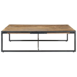 NNEVL Coffee Table 140x140x40 cm Solid Wood Mango