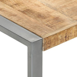 NNEVL Coffee Table 140x140x40 cm Solid Wood Mango