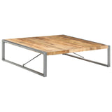 NNEVL Coffee Table 140x140x40 cm Solid Wood Mango