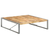 NNEVL Coffee Table 140x140x40 cm Solid Wood Mango