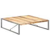 NNEVL Coffee Table 140x140x40 cm Solid Wood Mango