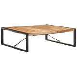 NNEVL Coffee Table 120x120x40 cm Solid Wood Mango